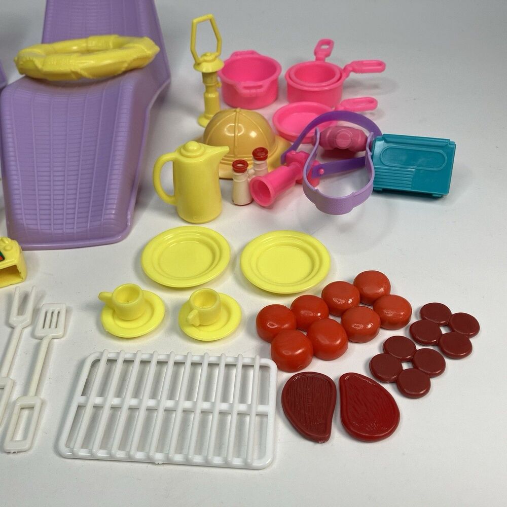 Vtg 1980s Barbie Accessories Pool Party Camping Assorted Incomplete - Picture 2 of 10